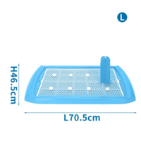 Nobleza toaleta pre psa so stĺpikom 70,5 x 46,5 cm modrá